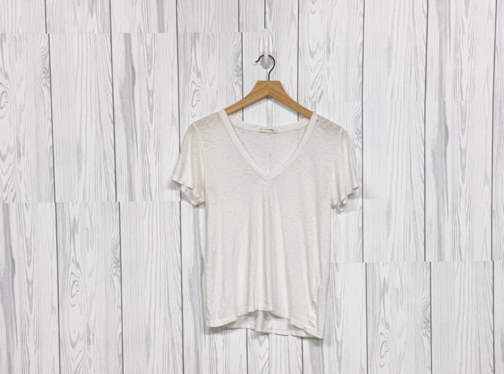 Rag and Bone t shirt womens size extra small small short sleeve solid white