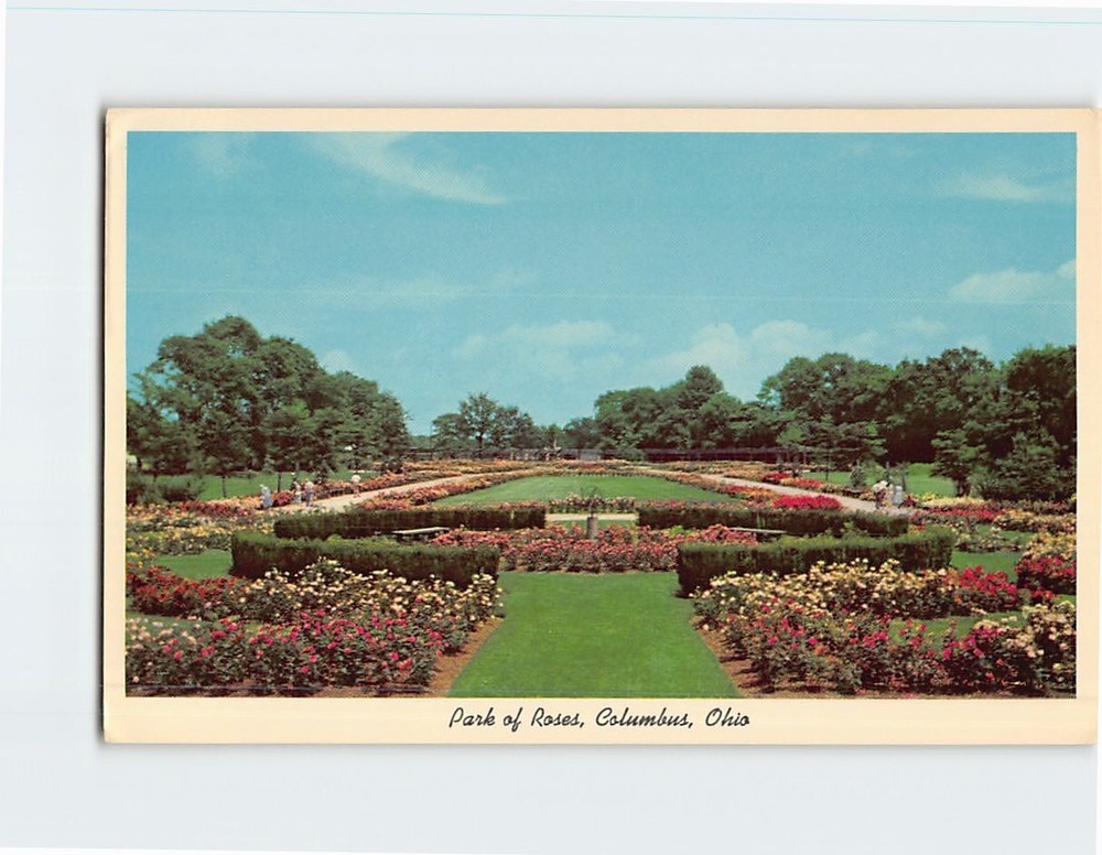 Postcard Park of Roses Columbus Ohio USA
