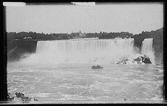 Niagara Falls NY Canadian Side American Falls William H Jackson 1880s