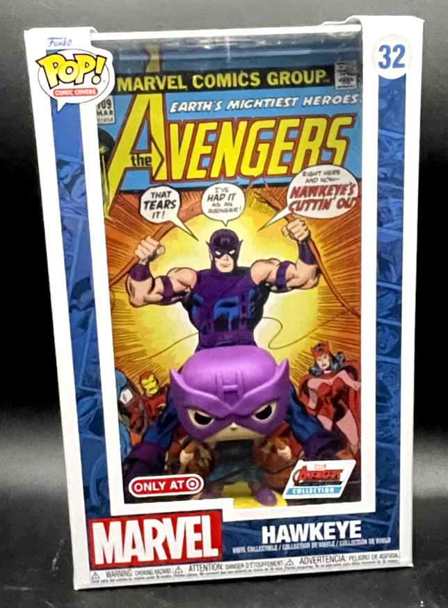 Funko Pop Marvel Hawkeye Comic Book Cover with Case Target Exclusive #32