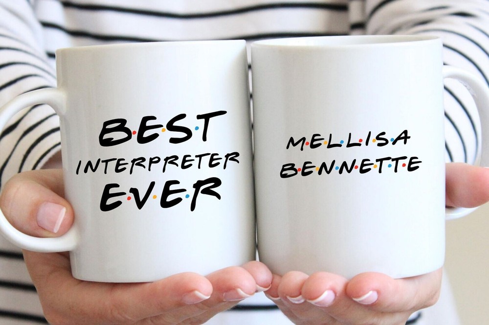 Taza de intérprete para hombres y mujeres ideas de regalo de intérprete para cumpleaños