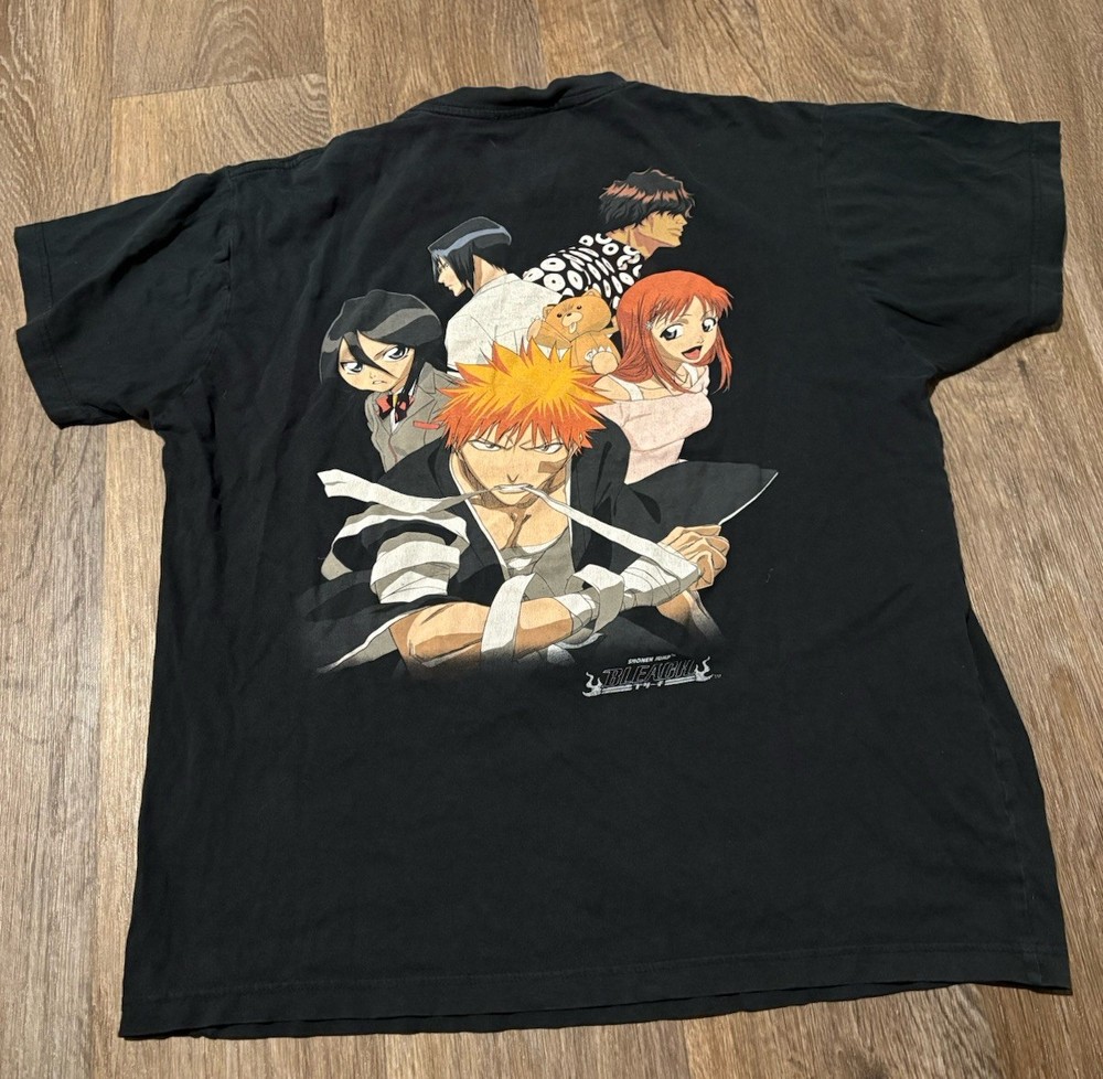 Vintage Y2K 2000s Shonen Jump Bleach Shirt Anime  Size Large Ripple Junction