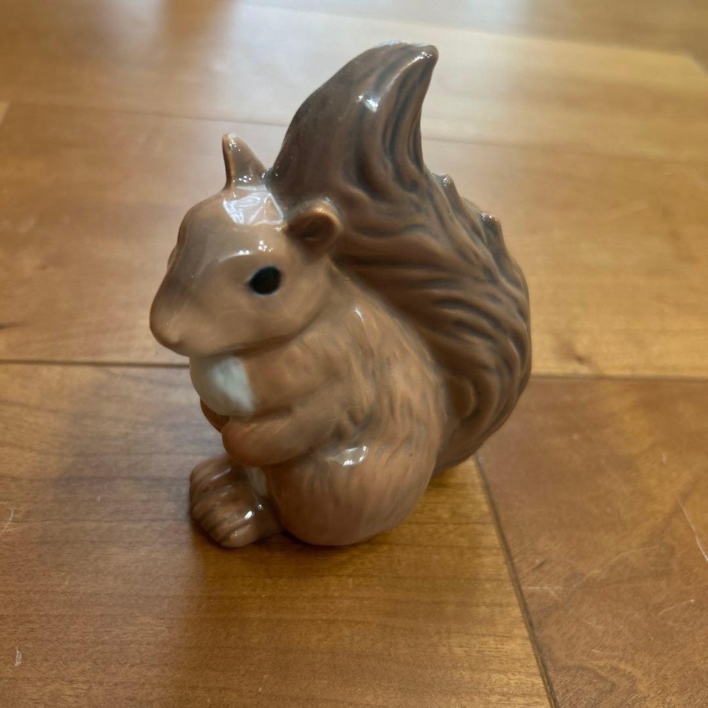 Royal Copenhagen Squirrel Figurine 2021 Porcelain Made in Denmark