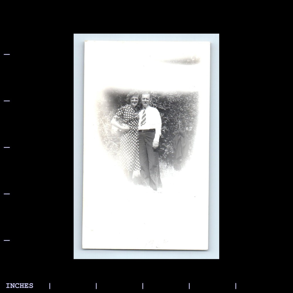 Old Vintage Photo MAN WOMAN AFFECTIONATE COUPLE ABSTRACT GHOST LIGHT