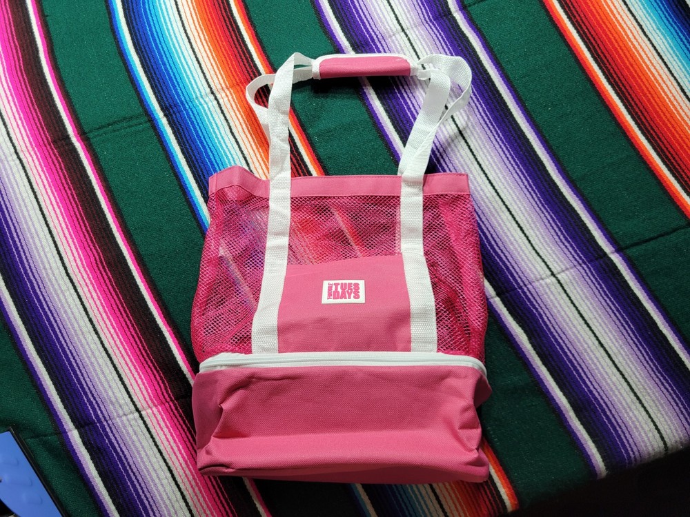 T-Mobile Tuesdays Pink Mesh Tote Cooler Bag