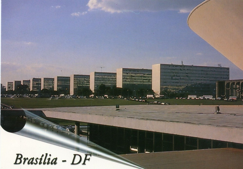 Esplanade Cabinet, Brasilia, Brazil, UNP, VG --POSTCARD