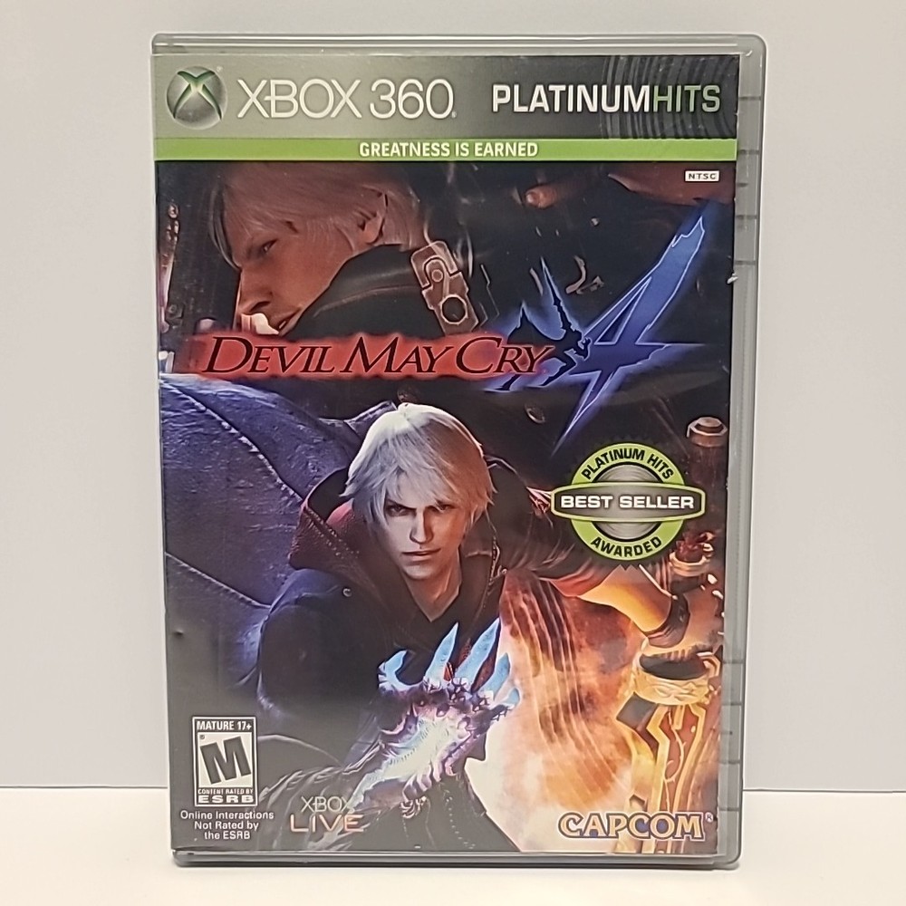 Devil May Cry 4 (Microsoft Xbox 360, 2008) Platinum Hits
