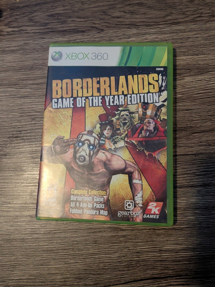 Borderlands Game of the Year Edition Microsoft Xbox 360, 2010, Tested No Map