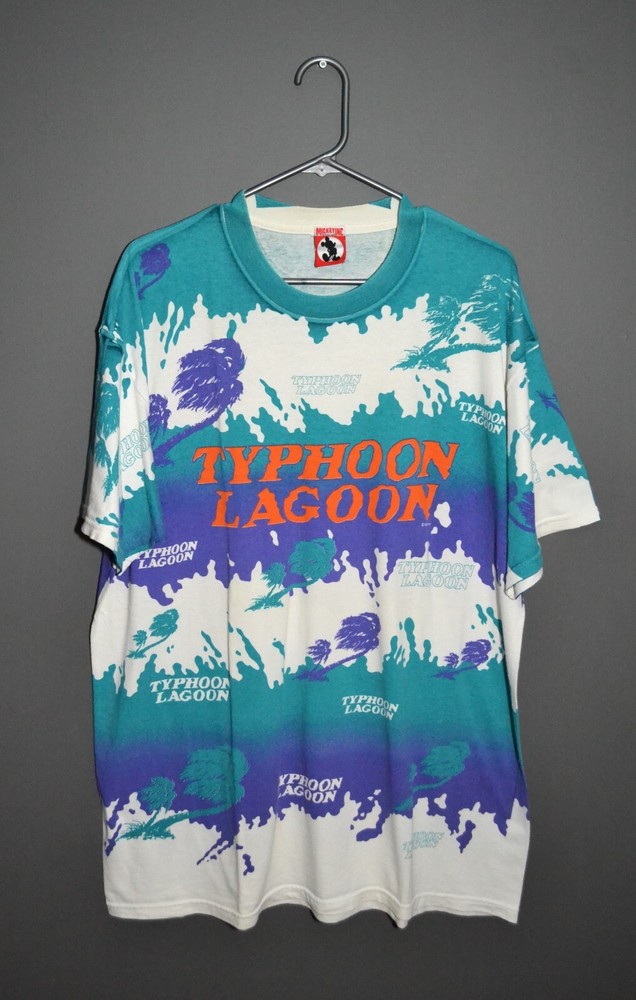 Vintage 90's Walt Disney Typhoon Lagoon All Over Print T Shirt