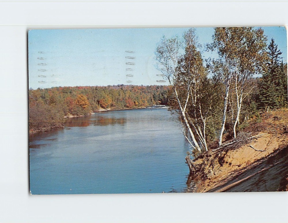 Postcard The Muskoka River Near Bracebridge Ontario Canada