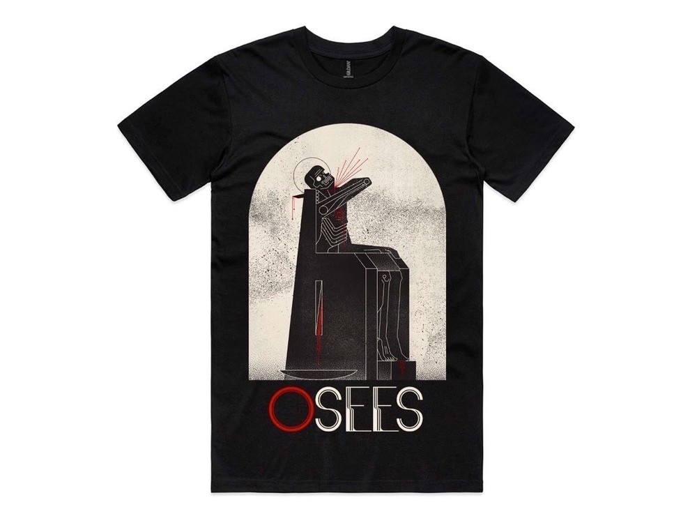 OSEES X SEE MACHINE T-shirt Unisex Heavy Cotton Reprint All Size Gift For Fans