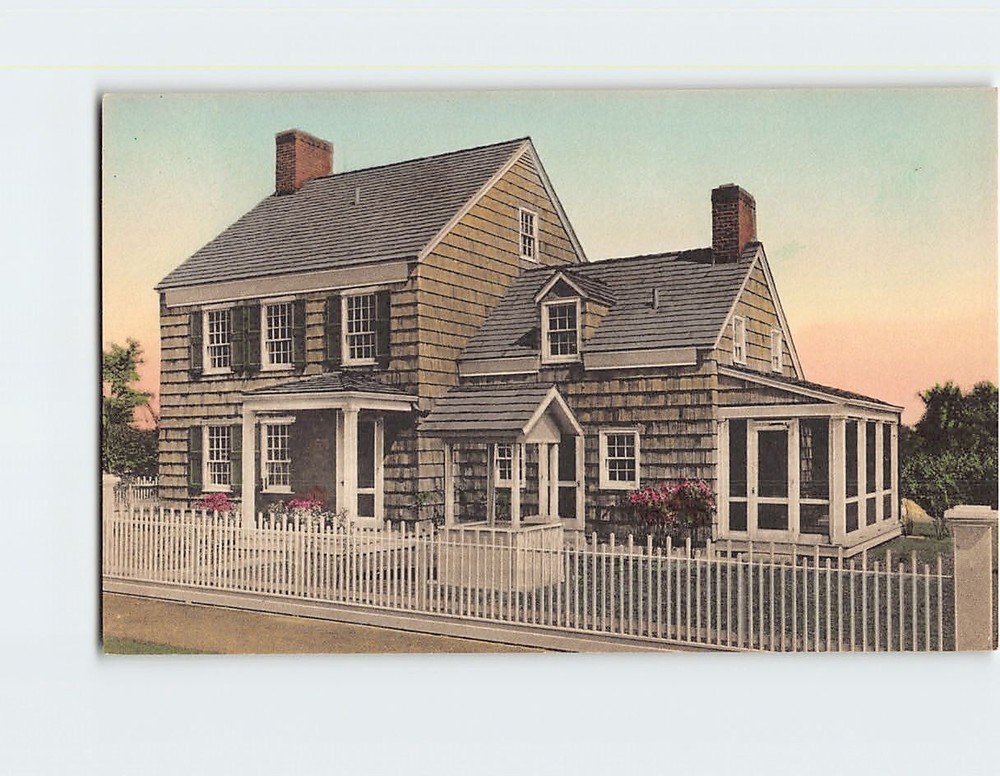 Postcard Walt Whitman House Dearborn Michigan USA