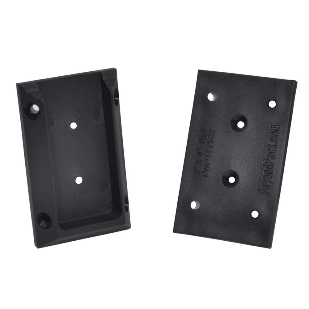 PNP111902 10PCs Myard Black Anti-UV Solid Deck Railing Connectors for 2x4 (Ac...-image