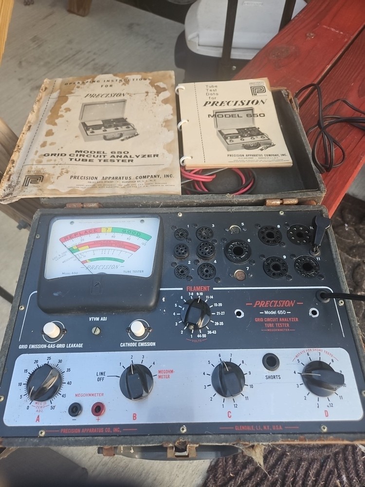 Precision Apparatus Model 659 Grud Circut Analyzer Tube Tester Parts Only