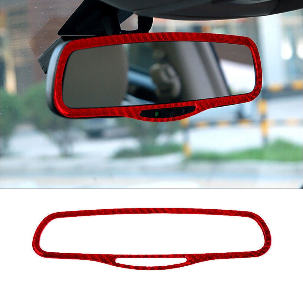 Chrysler 300 05-07 Type B Red Carbon Fiber Mirror Frame Cover