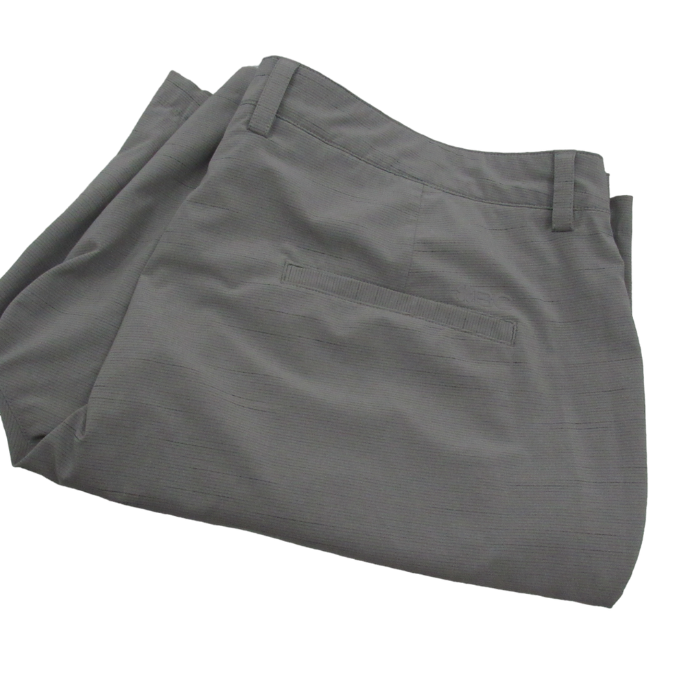 Black Clover Performance Shorts Men's 40 Gray Chino Golf Lightweight Live Lucky