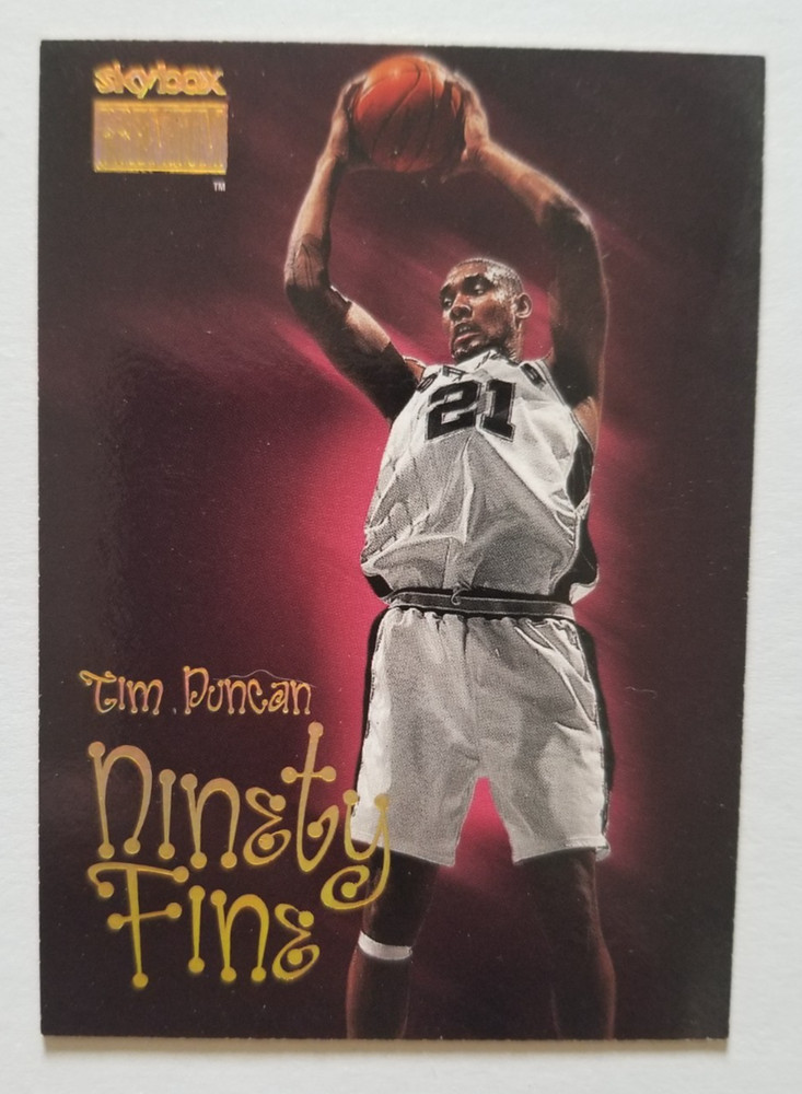 Tim Duncan 1999 Skybox Premium Ninety Fine #206 San Antonio Spurs