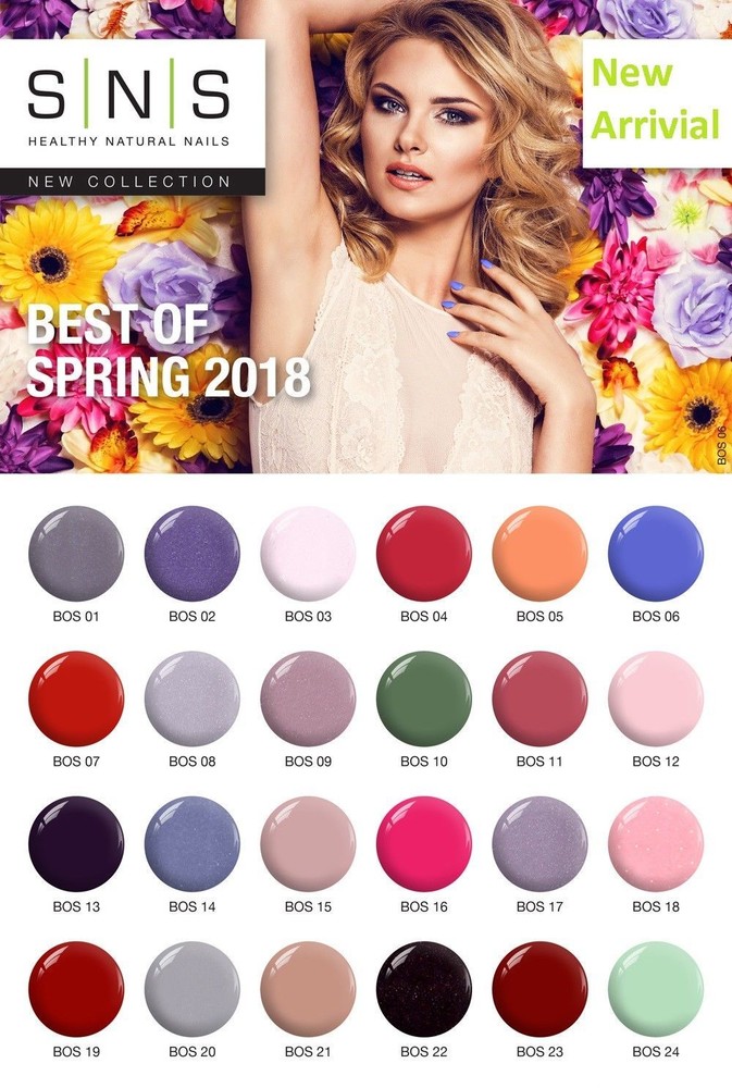 SNS Gelous Colors Best of Spring Colleciton 2018 Dipping Powder NO U/V NO SMELL