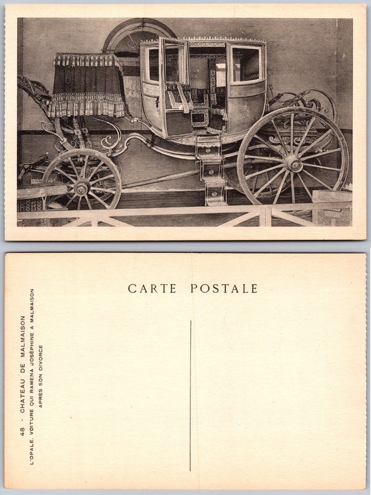 Chateau De Malmaison Carriage Postcard
