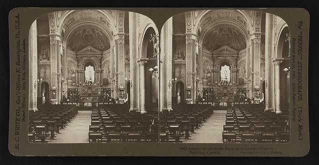 Photo:Interior of the Notre Dame de la Lourdes Church, Montreal, Canada