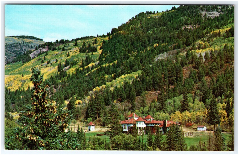 Redstone Castle Crystal River Valley Redstone Colorado Vtg Postcard
