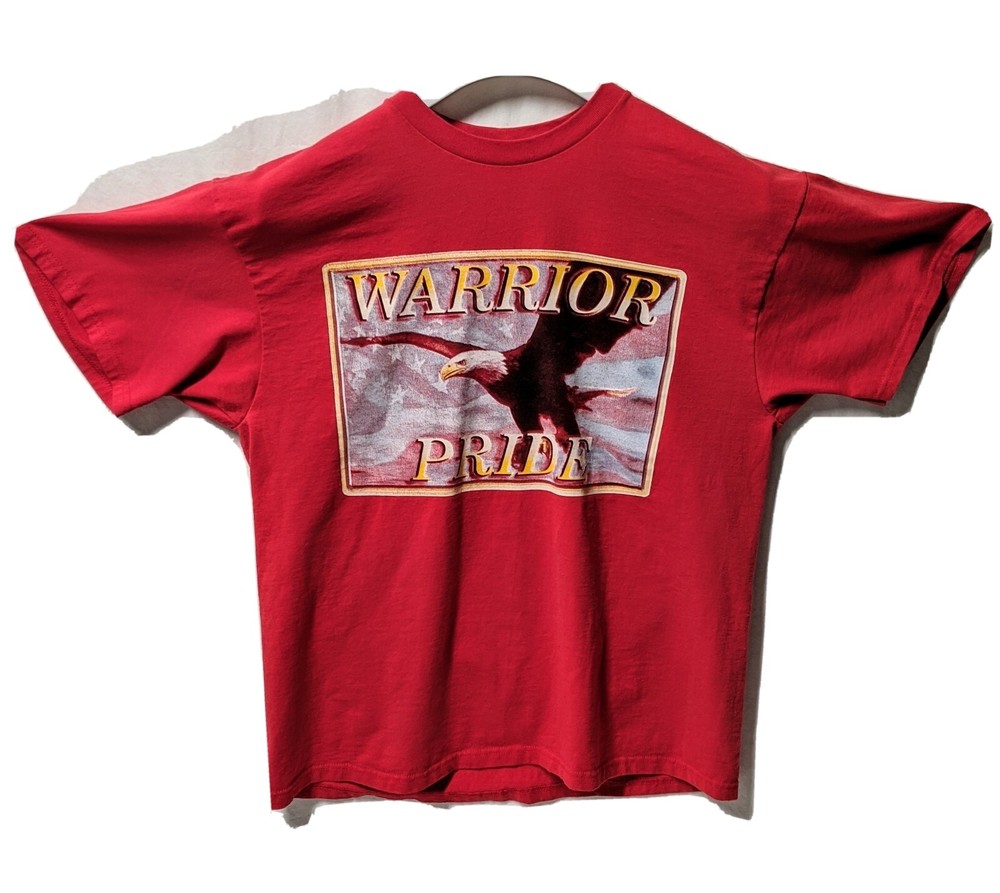 Patriotic Warrior Pride Eagle T-shirt Smokin The Enemy Not Drug XL American Flag