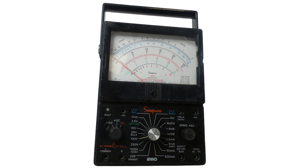 Simpson 260 Series 6XLPM Volt-Ohm-Milliammeter - Free Shipping