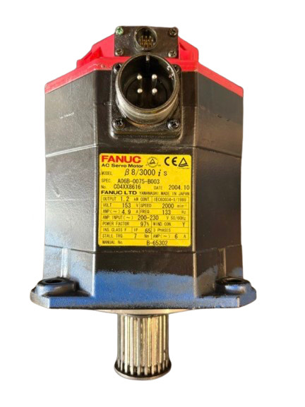 FANUC Servo Motor A06B-0075-B003 B 8/3000 i S – Tested Industrial CNC Motor
