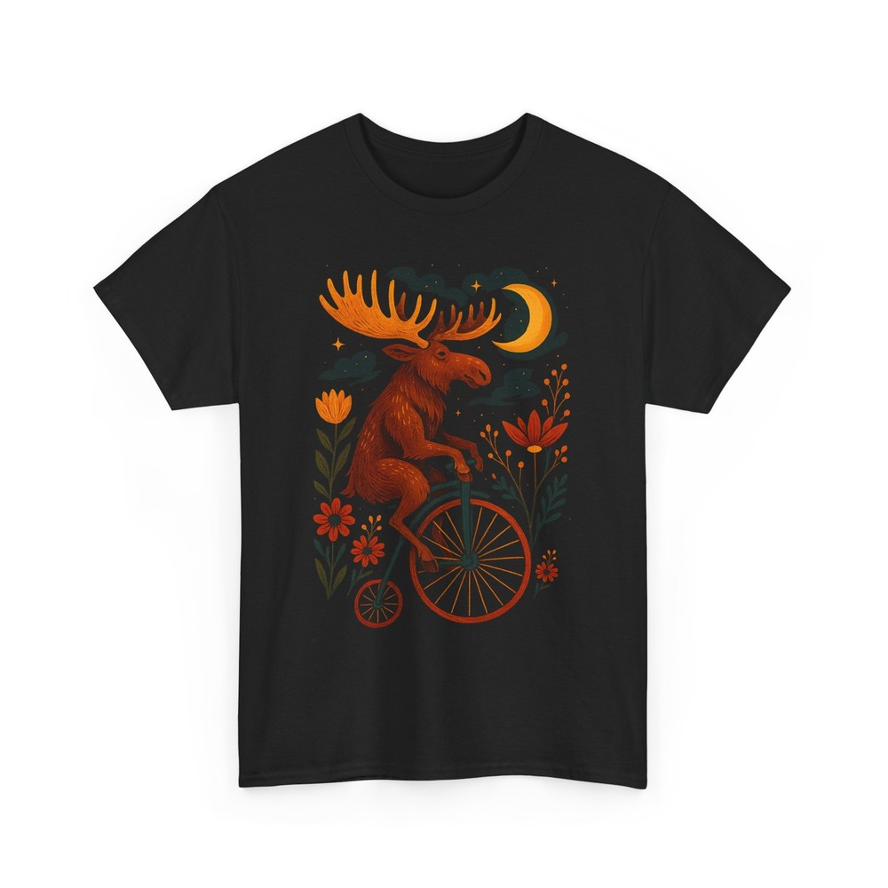 Moose T-Shirt Nature, Alaska Gift - Funny Wildlife Lovers T-shirt, Cycling Tee