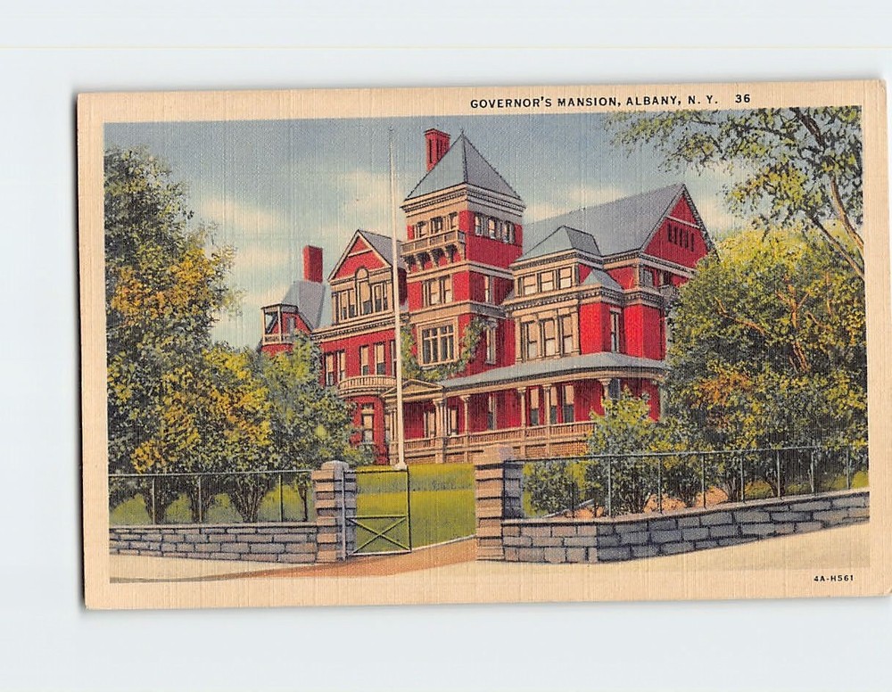 Postcard Governor's Mansion Albany New York USA