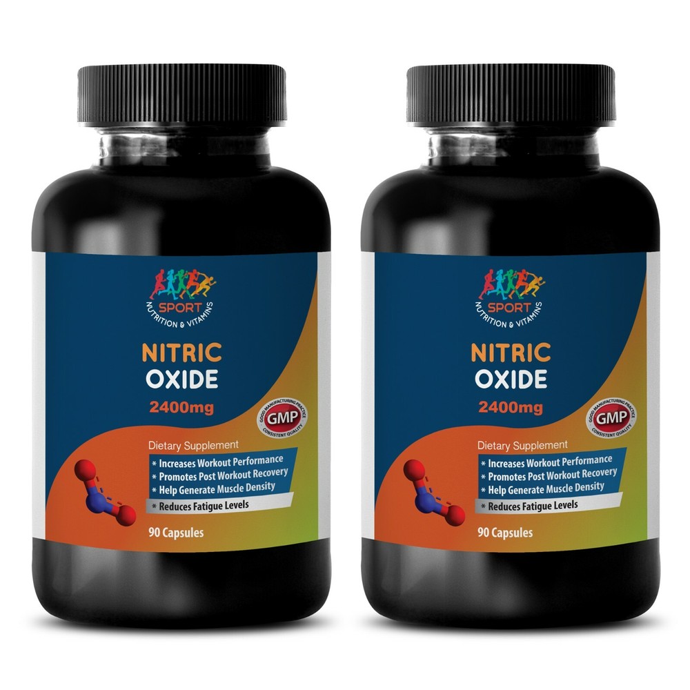 Nitric Oxide 2400mg Muscle Strength & Energy Booster – 120 Caps 2 Bottles