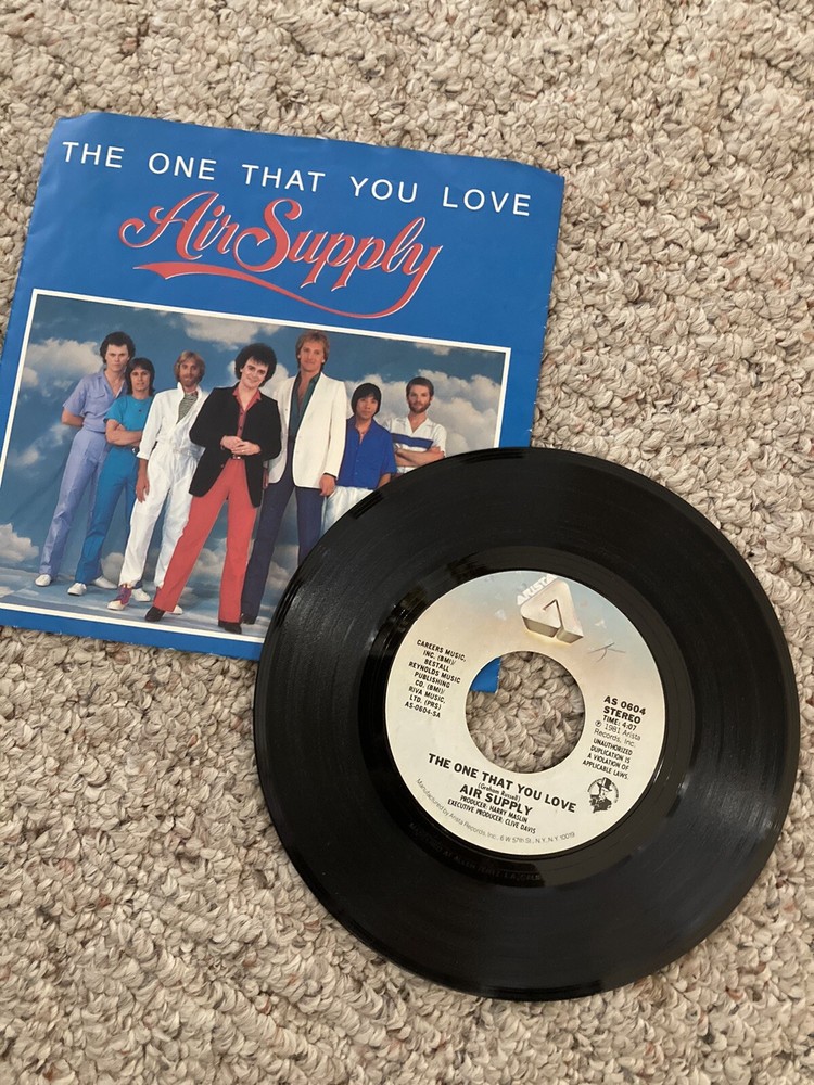 Air Supply The One That You Love 45 RPM Single Record Arista 1981 PROMO AS 0604