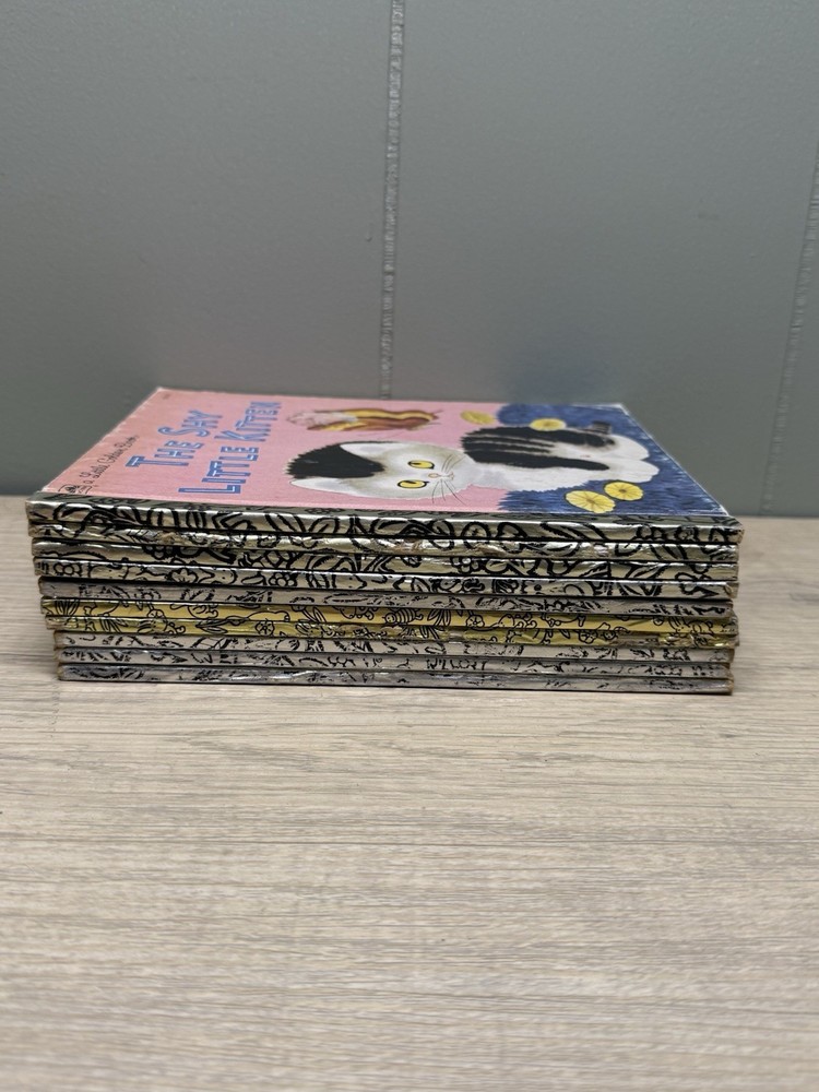 Vintage Golden Books Childrens Stories Lot of 10 Bambi Shy Little Kitten More!!