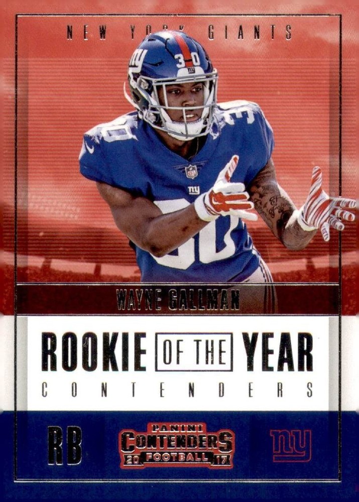 2017 Panini Contenders - Rookie of the Year Contenders Wayne Gallman #RY-13 (RC)