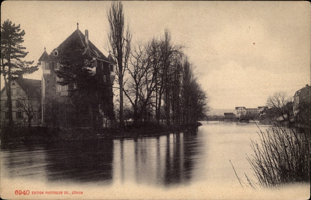 River View Zurich Switzerland vintage postcard c760