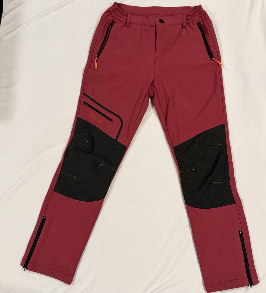 Postropaky Womens Snow Ski Pants Waterproof Hiking Insulated Softshell Rose 4