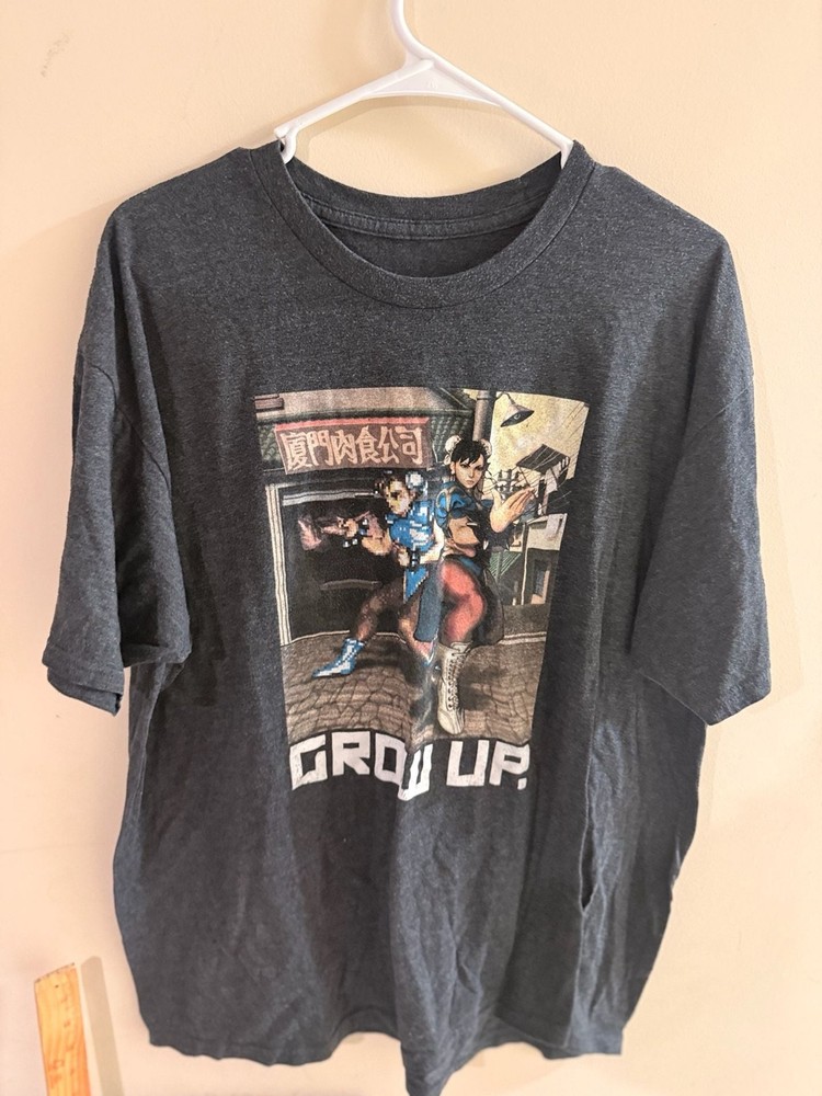 Capcom Street Fighter Chun-Li Grow Up Graphic T-Shirt 2XL