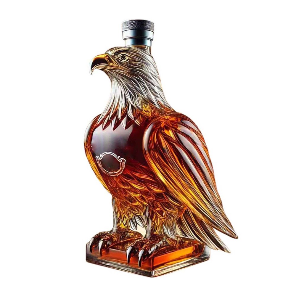 Unique Eagle Whiskey Glass Decanter Bottle Exquisite Decor Gifts For Men & Dad