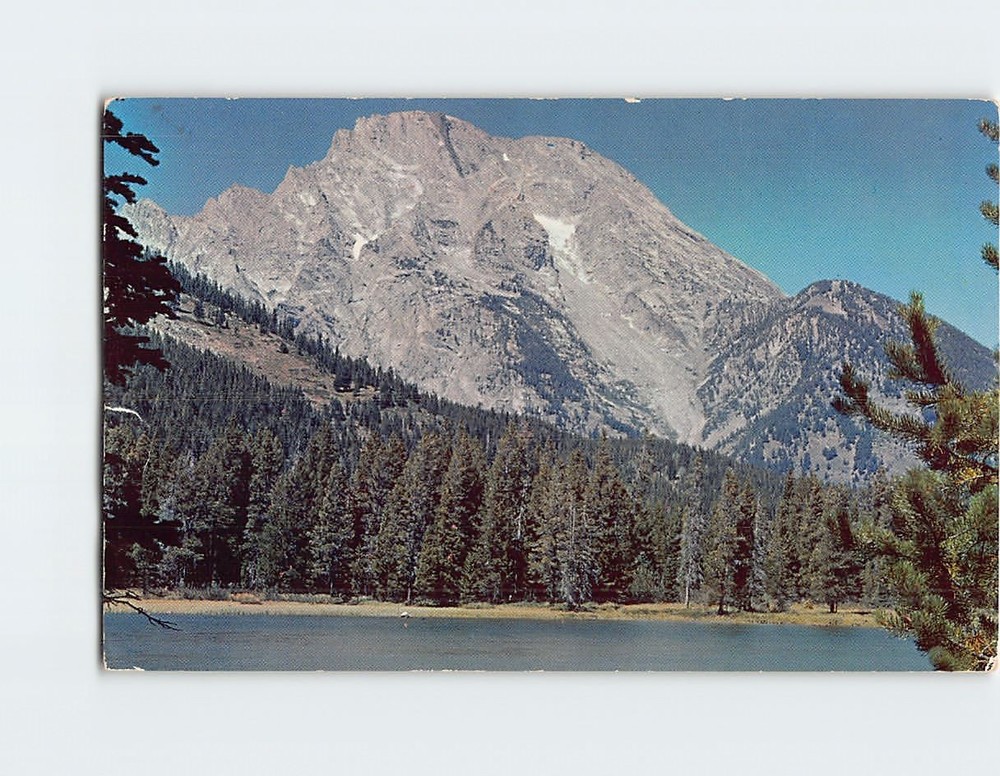 Postcard Mount Moran & String Lake Grand Teton National Park Wyoming USA