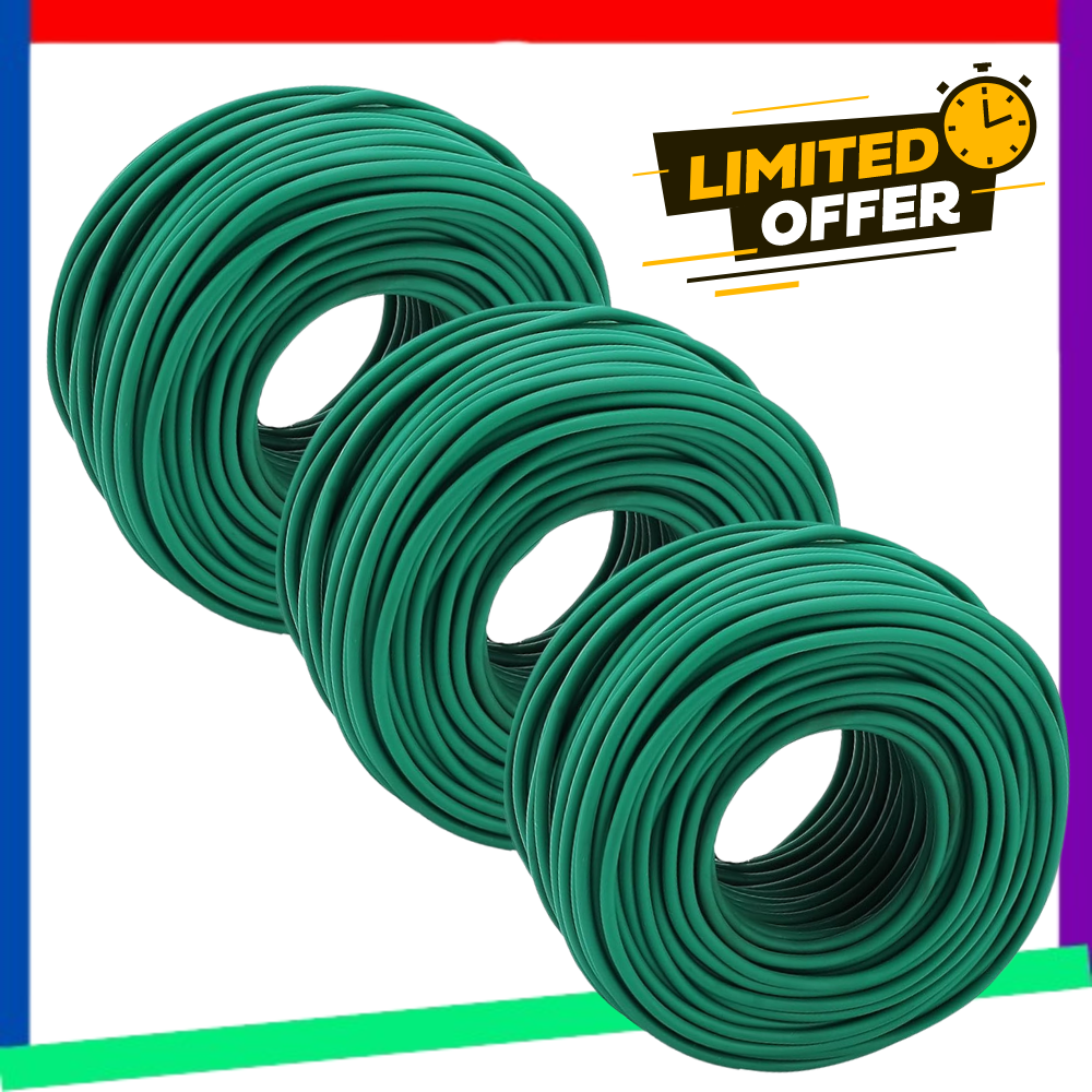 88 x 3 feet Garden Flexible Wire, Soft Twist Plant Ties for Plant Vines & Office