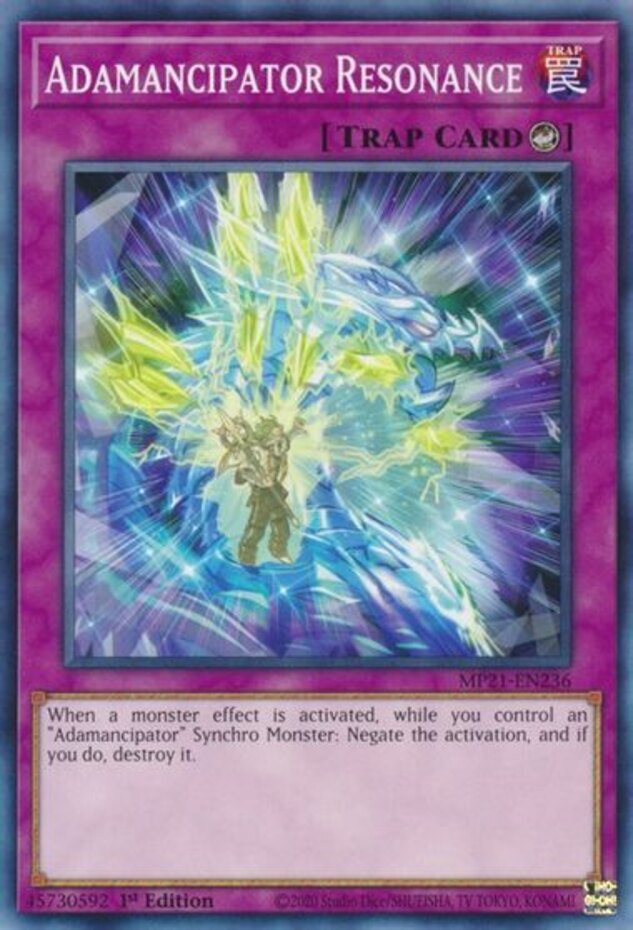 Yugioh Adamancipator Resonance MP21-EN236 Common 1st Edition Near Mint