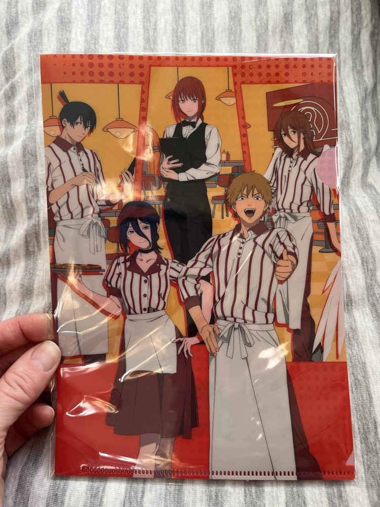Chainsaw Man The Movie: Reze Arc A5 Clear File Cafe Pop Up Shop 2 Pc Set