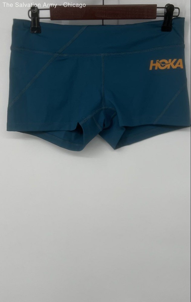 Rabbit Womens Blue Zip Pocket Elastic Waist Pull-On Athletic Shorts Size L