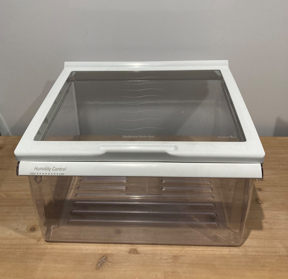 Kenmore Crisper Drawer Part # WP2188656 & Cover # 2179394 w/ Glass Shelf #999527