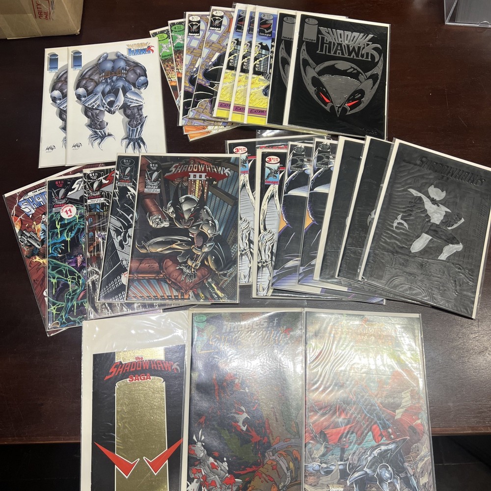 Shadowhawk #0 #1-12, 17 & More NM Ashcan Jim Valentino Image Comics Lot Of 26