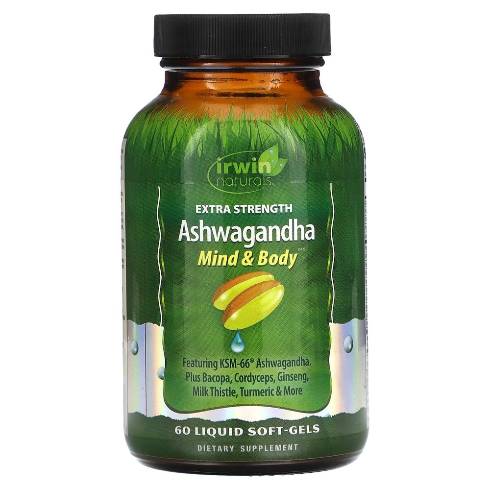 Ashwagandha, Extra Strength, 60 Liquid Soft-Gels