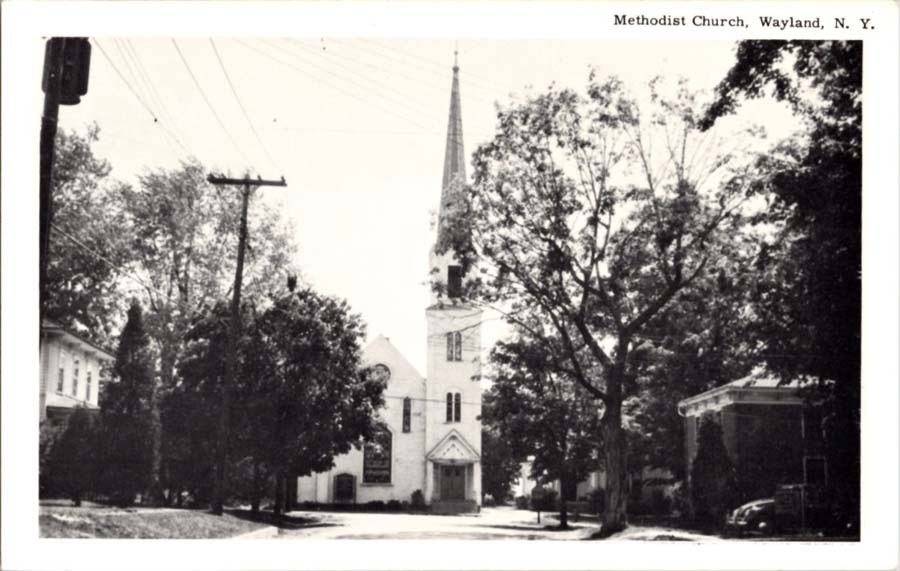 Wayland New York NY : CHURCH SCENE m/14 AZ4547