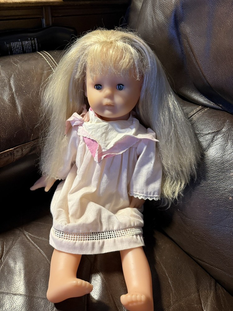 Corolle Doll Blonde Hair Blue Sleepy Eyes 18 Inch Poupee 1990s