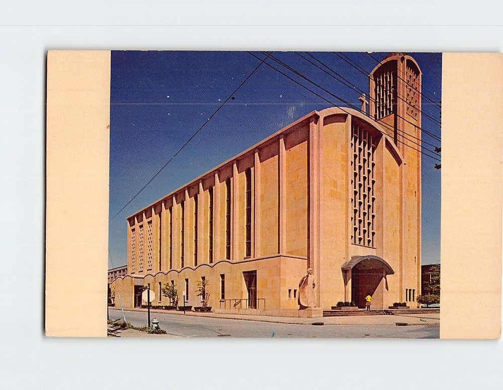 Postcard St Columba's Cathedral Youngstown Ohio