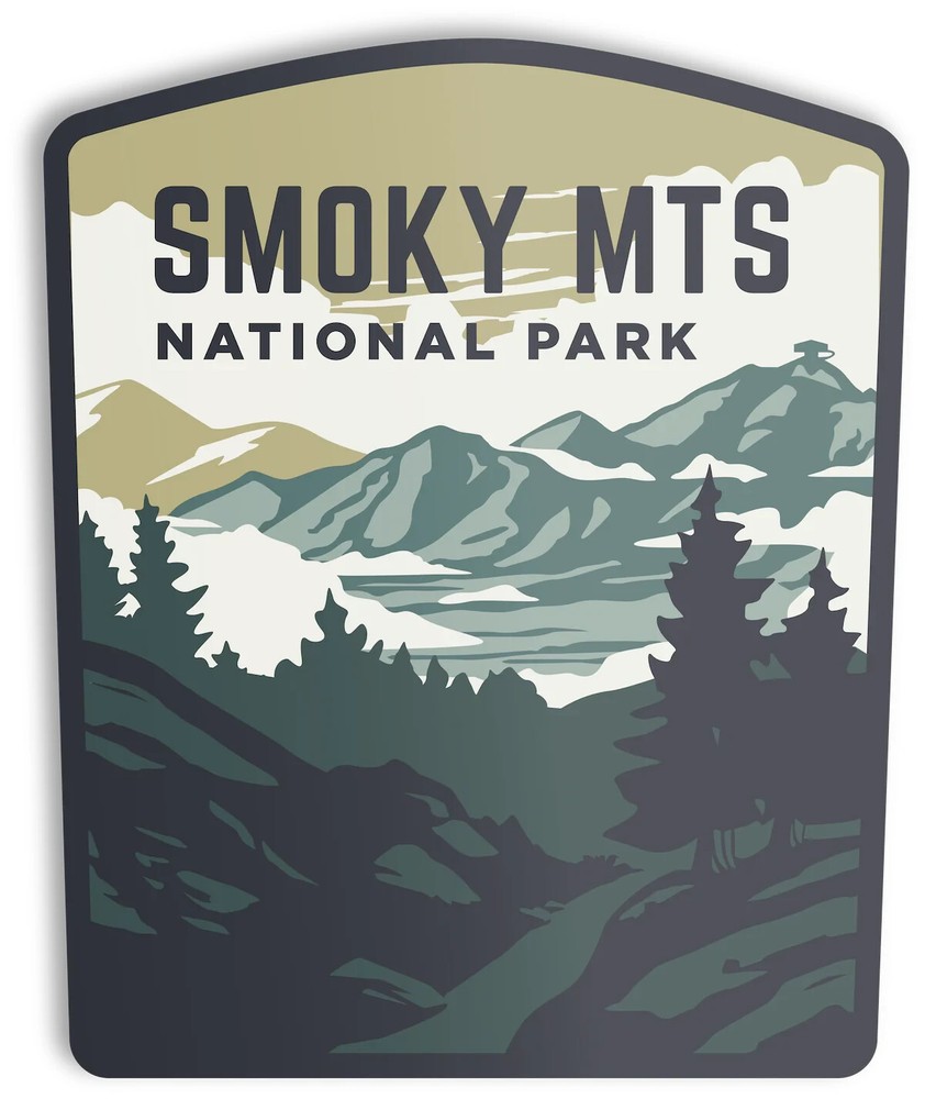 Smoky Mountains national park sticker weatherproof bumper vinyl decal